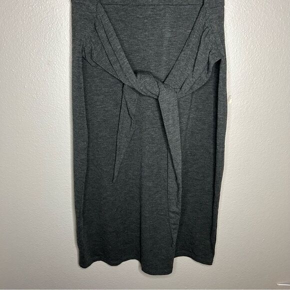 Torrid Charcoal gray jersey tie front shift dress women’s plus size 1X - Picture 5 of 10